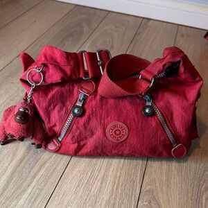 Kipling Cherry Red Shoulder/crossbody Bag